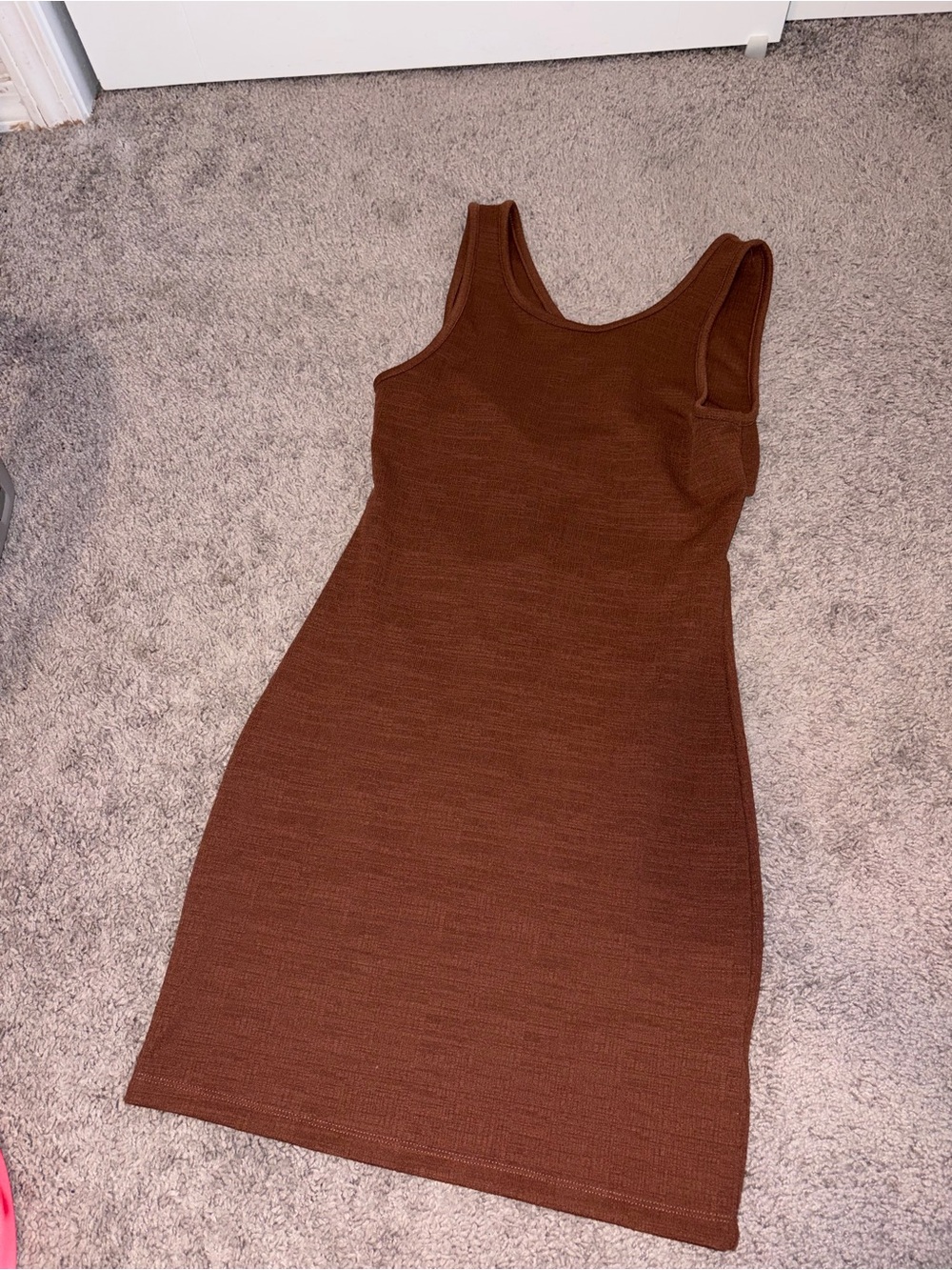 Roxy Mini Tank Dress in Brown